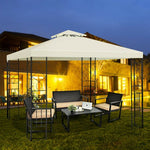  - 2 Tiers 10 x 10 Feet Patio Gazebo Canopy Tent - Outdoor Style Company