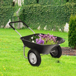  - 2 Tire Wheelbarrow Garden Cart Heavy - duty Dolly Utility Cart - Outdoor Style Company