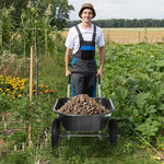  - 2 Tire Wheelbarrow Garden Cart Heavy - duty Dolly Utility Cart - Outdoor Style Company