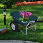  - 2 Tire Wheelbarrow Garden Cart Heavy - duty Dolly Utility Cart - Outdoor Style Company
