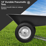  - 2 Tire Wheelbarrow Garden Cart Heavy - duty Dolly Utility Cart - Outdoor Style Company