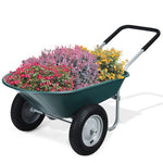  - 2 Tire Wheelbarrow Garden Cart Heavy - duty Dolly Utility Cart - Outdoor Style Company