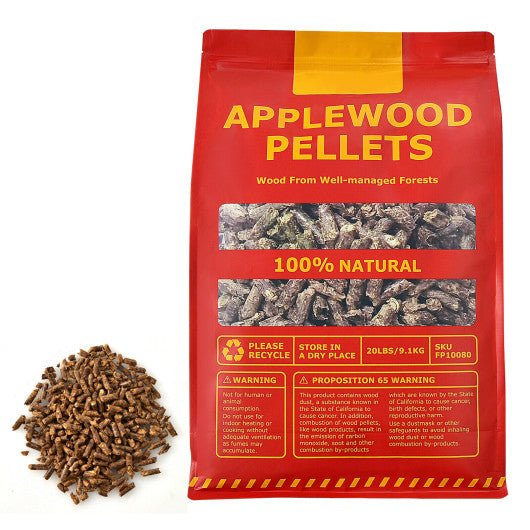  - 20 Pounds Apple Wood Pellets 100% All - Natural for Pellet Grills - Outdoor Style Company