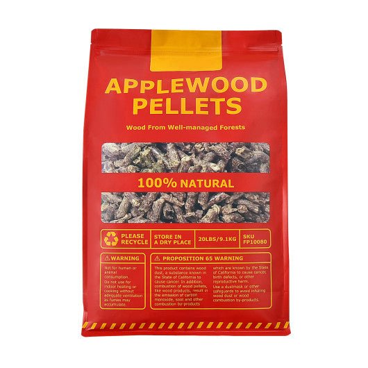  - 20 Pounds Apple Wood Pellets 100% All - Natural for Pellet Grills - Outdoor Style Company