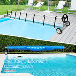  - 22 Ft Pool Cover Reel Set Aluminum In - ground Swimming Solar Cover Reel - Outdoor Style Company