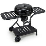  - 22 Inches 2 Layer Racks Barbecue Grill with Wheels for Outdoor Camping - Outdoor Style Company