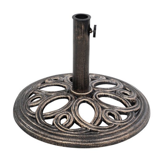  - 23 Pounds 17 3/4 Inch Round Umbrella Base Stand - Outdoor Style Company