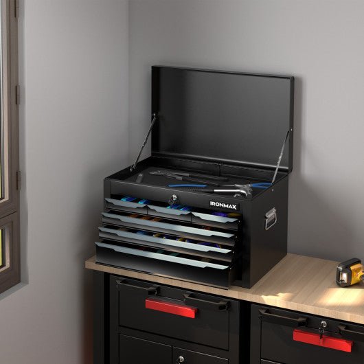  - 24 Inch Tool Chest Case with 6 Drawers and Top Storage for Garage Repair Shop & Warehouse - Outdoor Style Company