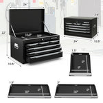  - 24 Inch Tool Chest Case with 6 Drawers and Top Storage for Garage Repair Shop & Warehouse - Outdoor Style Company