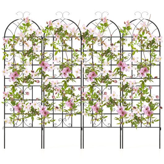  - 2/4 Pack 71 x 20 Inch Metal Garden Trellis for Climbing Plants - Outdoor Style Company