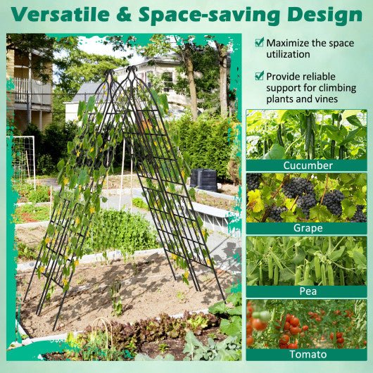  - 2/4 Pack 71 x 20 Inch Metal Garden Trellis for Climbing Plants - Outdoor Style Company