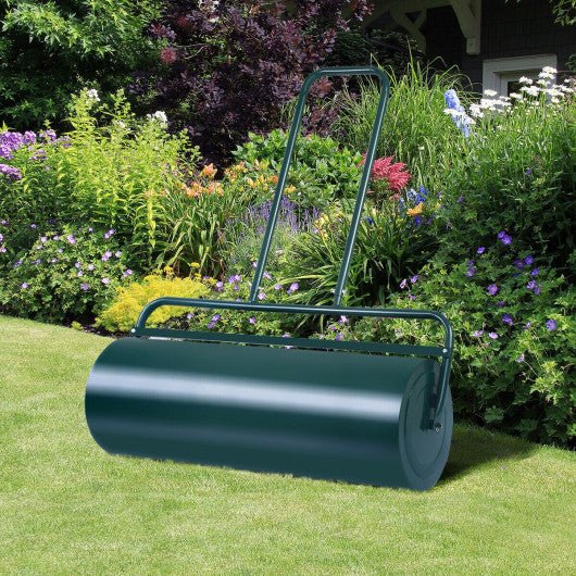  - 24 x 13 Inch Tow Lawn Roller Water Filled Metal Push Roller - Outdoor Style Company