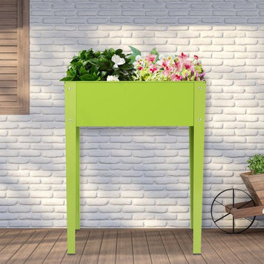  - 24.5 x 12.5 Inch Outdoor Elevated Garden Plant Flower Bed - Outdoor Style Company