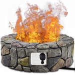  - 28 Inch Propane Gas Fire Pit Outdoor 40 000 BTU Stone - Outdoor Style Company