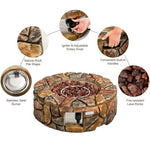  - 28 Inch Propane Gas Fire Pit Outdoor 40 000 BTU Stone - Outdoor Style Company