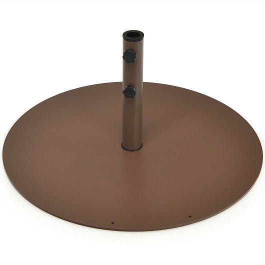  - 29.5 Inch Outdoor Steel Umbrella Base Stand for Backyard and Poolside - Outdoor Style Company