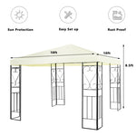 10 x 10 Feet Patio Gazebo Canopy Tent Garden Shelter