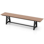  - 3 - 4 Person Outdoor HDPE Bench with Metal Frame - Outdoor Style Company