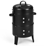  - 3 - in - 1 Charcoal BBQ Grill Cambo with Built - in Thermometer - Outdoor Style Company