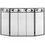  - 3 - Panel Fireplace Screen Decor Cover with Exquisite Pattern - Outdoor Style Company