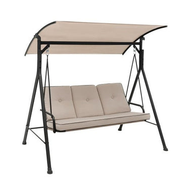  - 3 - Person Outdoor Patio Porch Swing with Adjustable Canopy and 900 Lbs Weight Capacity - Outdoor Style Company