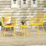  - 3 Piece Patio Chair Set with PP Seat and Tabletop for Porch - Outdoor Style Company