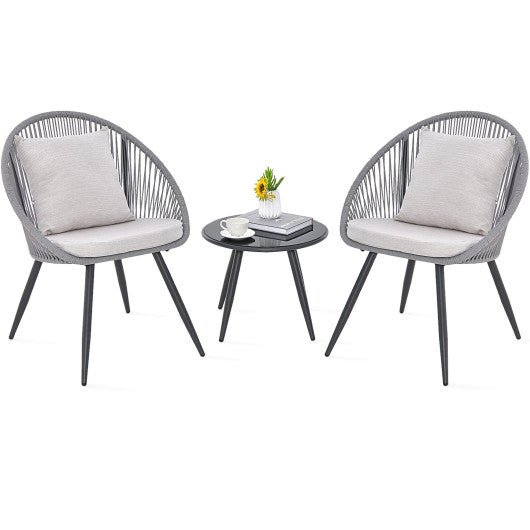  - 3 Piece Patio Furniture Set with Seat and Back Cushions - Outdoor Style Company