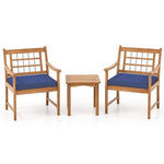  - 3 Piece Wood Patio Furniture Set with Seat Cushions and Acacia Wood Frame - Outdoor Style Company