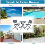  - 3 Pieces Bistro Set Garden Backyard Table Chairs Furniture Set - Outdoor Style Company