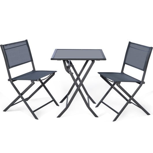  - 3 Pieces Bistro Set Garden Backyard Table Chairs Furniture Set - Outdoor Style Company