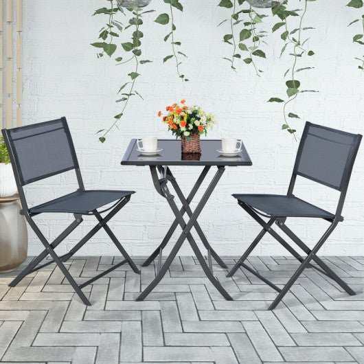  - 3 Pieces Bistro Set Garden Backyard Table Chairs Furniture Set - Outdoor Style Company