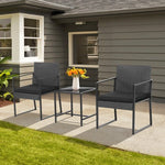  - 3 Pieces Modern Heavy Duty Patio Furniture Set with Coffee Table - Outdoor Style Company