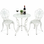  - 3 Pieces Patio Table Chairs Furniture Bistro Set - Outdoor Style Company