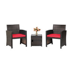  - 3 Pieces Patio Wicker Furniture Set with Storage Table and Protective Cover - Outdoor Style Company