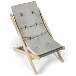  - 3 - Position Adjustable and Foldable Wood Beach Sling Chair with Free Cushion - Outdoor Style Company