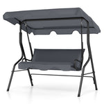  - 3 Seat Outdoor Patio Canopy Swing with Cushioned Steel Frame - Outdoor Style Company