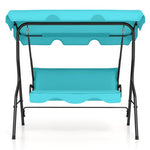  - 3 Seat Outdoor Patio Canopy Swing with Cushioned Steel Frame - Outdoor Style Company