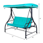  - 3 Seats Converting Outdoor Swing Canopy Hammock with Adjustable Tilt Canopy - Outdoor Style Company