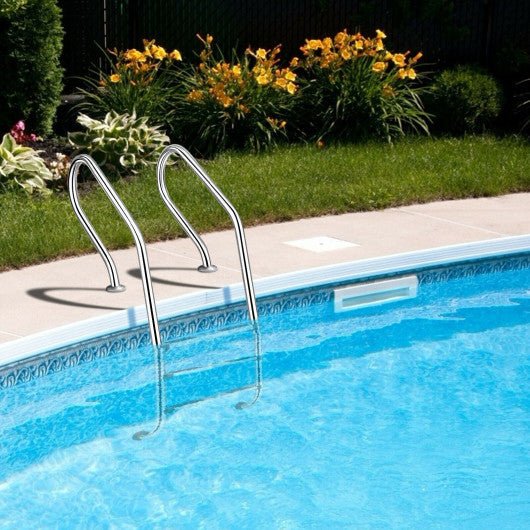  - 3 - Step Stainless Steel Non - Slip Swimming Pool Ladder - Outdoor Style Company