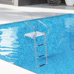  - 3 - Step Telescoping Boat Ladder with Fiberglass Platform and Handrails - Outdoor Style Company