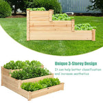  - 3 Tier Elevated Wooden Vegetable Garden Bed - Outdoor Style Company