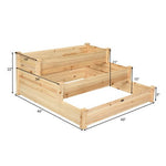  - 3 Tier Elevated Wooden Vegetable Garden Bed - Outdoor Style Company