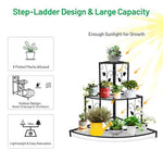  - 3 Tier Floral Corner Metal Plant Pot Rack - Outdoor Style Company