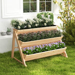  - 3 - Tier Garden Bed with Storage Shelf 2 Hanging Hooks and 3 Bed Liners - Outdoor Style Company