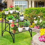  - 3 - Tier Metal Plant Rack Garden Shelf in Stair Style - Outdoor Style Company