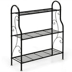  - 3 - Tier Scrollwork Designed Metal Plant Stand - Outdoor Style Company