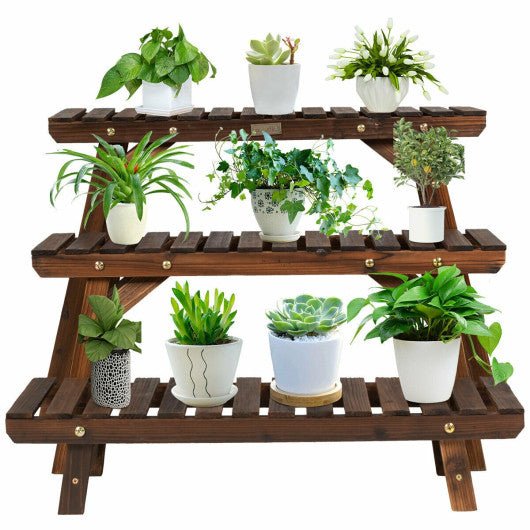  - 3 Tier Step Design Plant Shelf Rack - Outdoor Style Company