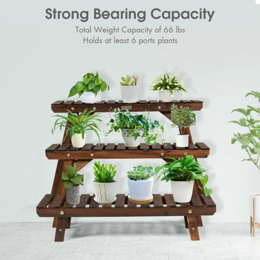  - 3 Tier Step Design Plant Shelf Rack - Outdoor Style Company