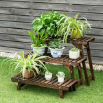  - 3 Tier Step Design Plant Shelf Rack - Outdoor Style Company