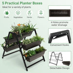  - 3 - Tier Vertical Raised Garden Bed with 5 Plant Boxes - Outdoor Style Company